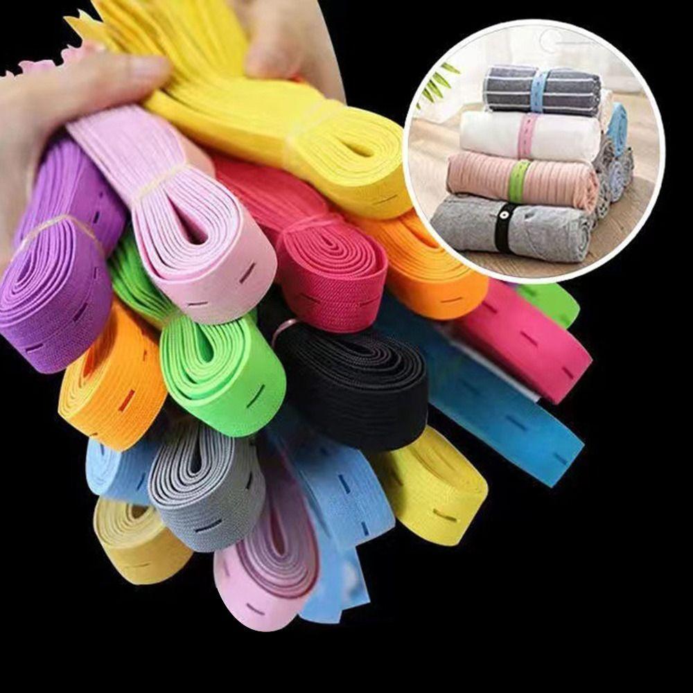 1/2/10/30Pcs Adjustable Closet Storage Strap Clothes Organizer Band Travel Clothes Storage