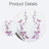 Long Floral Embroidered Patches Iron on Sew on Applique Butterfly Design for Jeans Shirts DIY Fabric Decoration