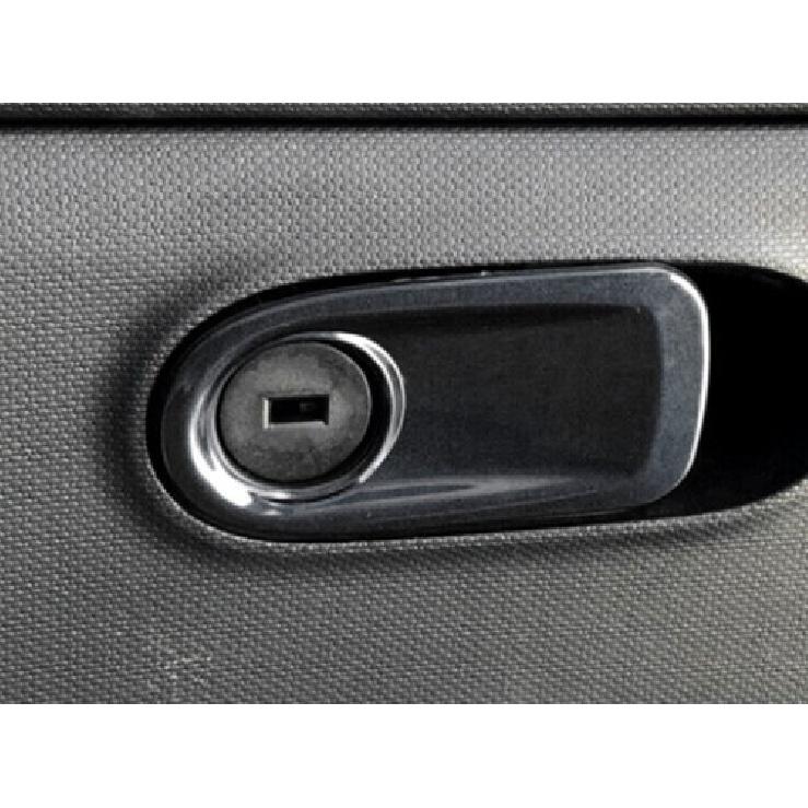 Cover Trim Black ABS Co-Pilot Storage Box Handle For Benz Smart Fortwo 2015-