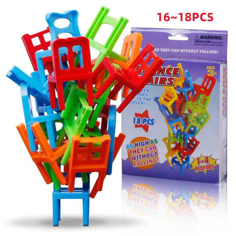 Chair Stacking Game Diy Children's Educational Toy For Balance And Coordination Development