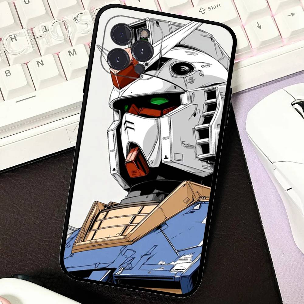 Soft G-Gundams Capa Phone Case For iPhone 17 16 15 14 13 12 11 Pro Max Plus Mini Soft Black Cover
