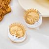 European-American Sun & Moon Earrings: Stylish, High-End, French Luxury Design