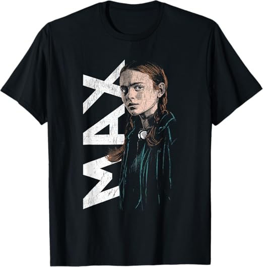 Stranger Things Max Neo Homage Officially Licensed T-Shirt 100