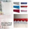 3M Hochzeit Hintergrund Vorhang Swag Quaste Ice Silk Swag Drapieren Vorhang Volant Bühne Tisch Röcke Party Bankett Hintergrund Dekor