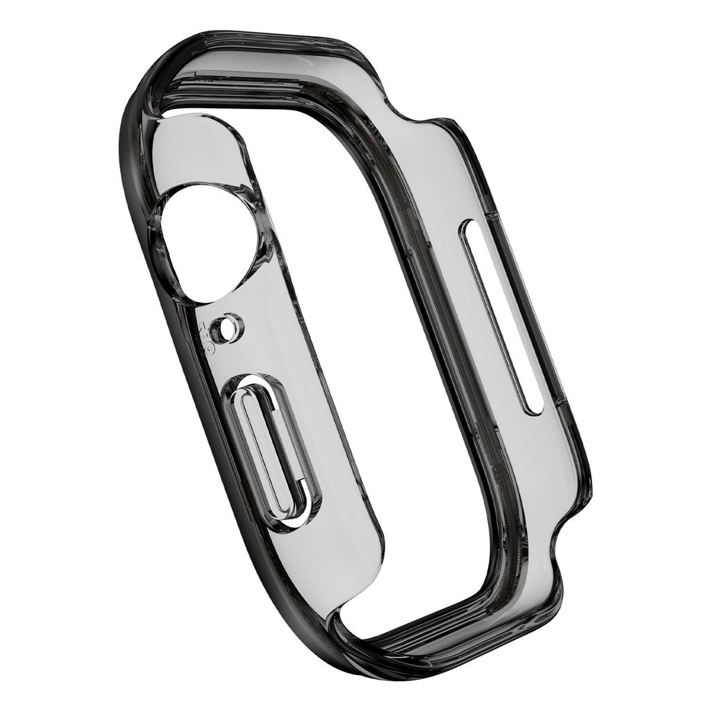 Für Apple Watch Series 10 46mm Hartes PC IML Uhrengehäuse mit gehärtetem Glas Bildschirmschutzfolie