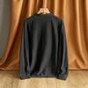 Loose Men's Linen Long Sleeve Shirt Casual Stand Collar Top Color Men's Casual Shirt Comfortable Breathable Summer Wear