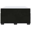 Bed Frame with Mattress Black 120 x 190 cm Fabric