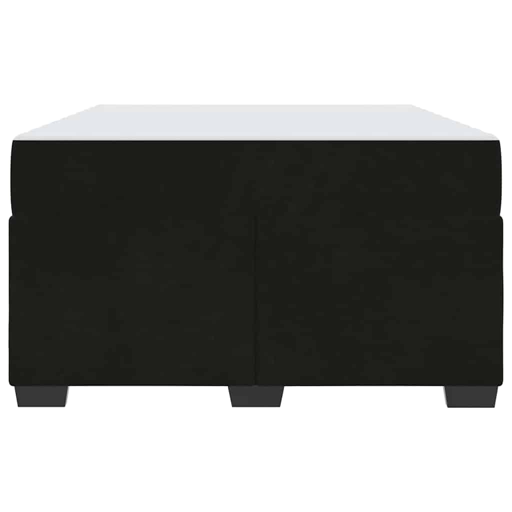 Bed Frame with Mattress Black 120 x 190 cm Fabric