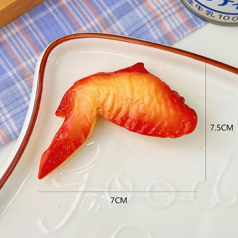 Fată Inimă Drăguț Mic dejun Agraf Simulare Mâncare Agraf Rășină Accesorii pentru păr