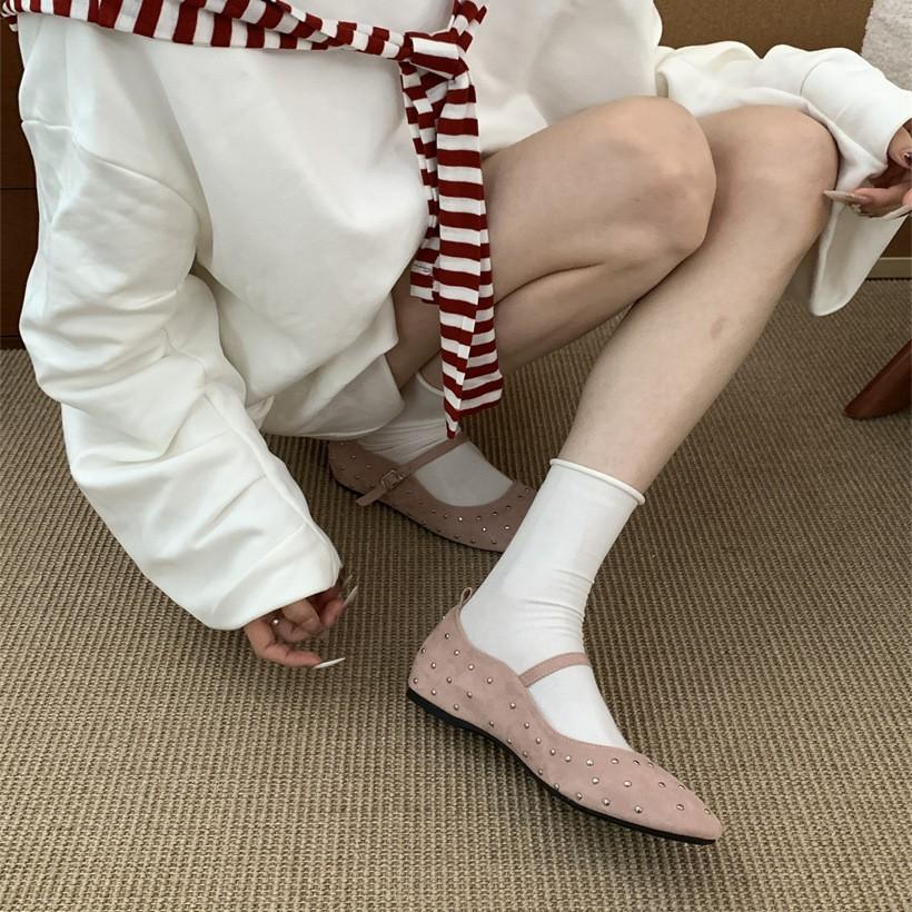 French inner retro Mary Jane single shoes women's shoes 2025 new spring Korean version temperament black commuter shoes