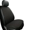 All-Season Breathable Linen Car Seat Cushion Set with Polka Dot Embroidery