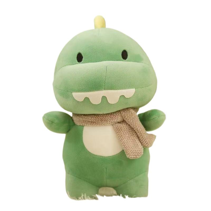 

Newest Pig Lion Dinosaur Hippopotamus Doll Kawaii Stuffed Plush Toy Figure Cartoon Anime Cute Kids Birthday Holiday Gift Doll 23cm зелёный