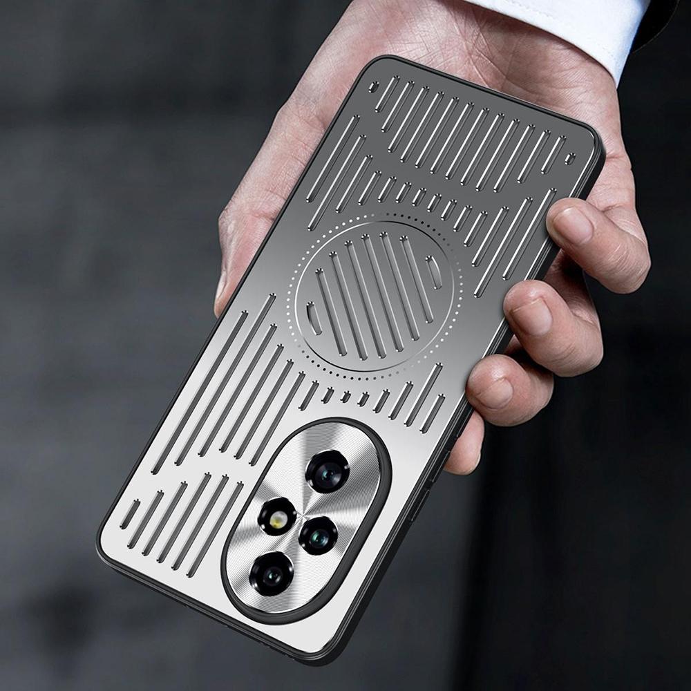 Pro Honor 200 5G Pouzdro Zadní Dutý Odvod Tepla Hliníková Slitina Kryt na Telefon