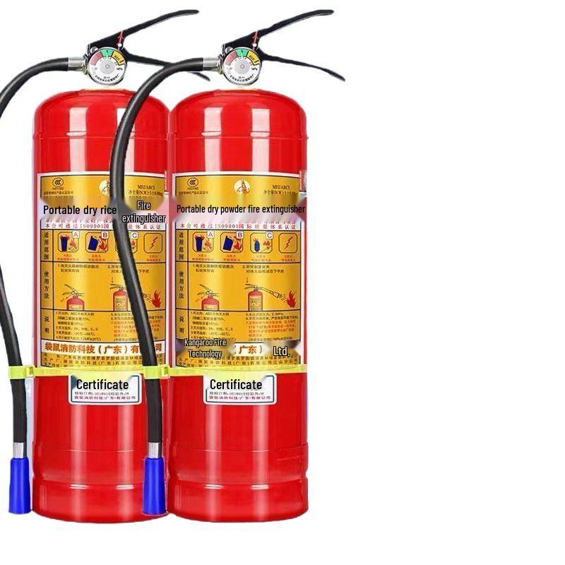 Portabel Brandsläckare - Hushåll & Kommersiell, Pulver, Bilkompatibel, 2kg-8kg.