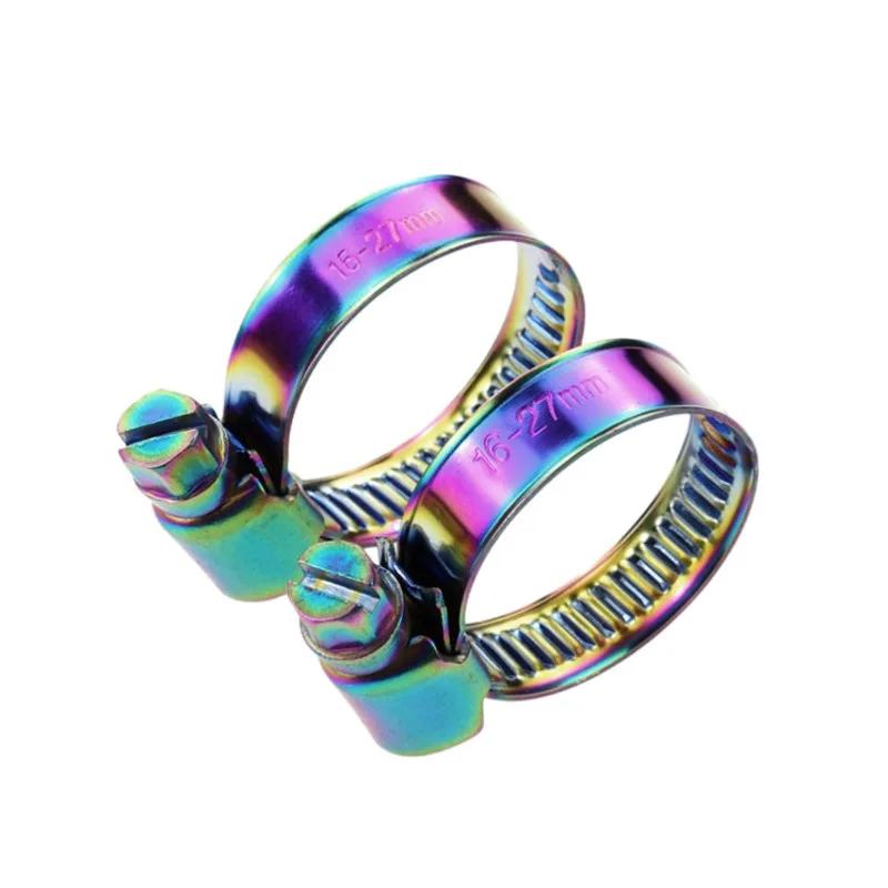 Morsetti/Fascette per Tubi Moto Colore Placcato Clip Filtro Aria