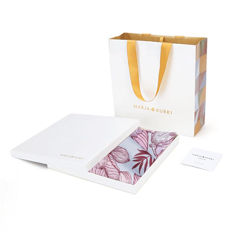 MARJA KURKI "Effort to Bloom" Mulberry Silk Scarf Shawl