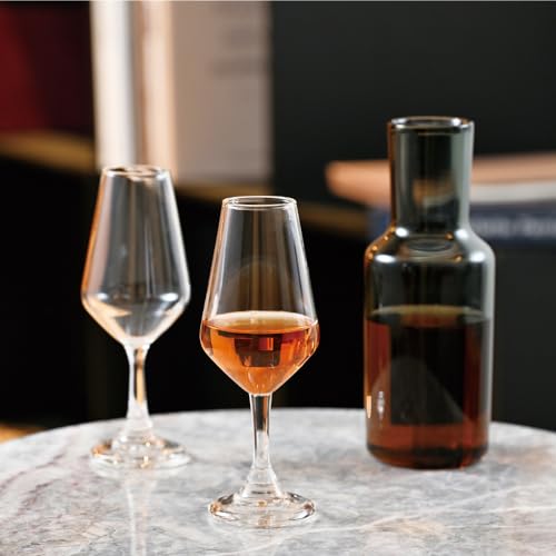 Hario Whiskey Glass, 120mL, Wine Glass, Tasting Glass, Shot Glass, Goblet, Liqueur Glass, with Foot (HWG-120)