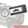 RS Product Jimny Keychain, Rhino Specification, Black Type 2, Genuine Leather, Jimny, Logo, Emblem,