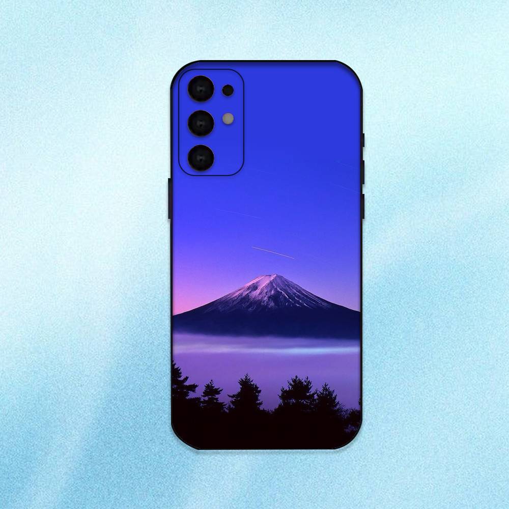 natural scenery Phone Case For Samsung S25,24,23,22,30,21,10,9,Ultra,Plus,Lite Soft Black Case