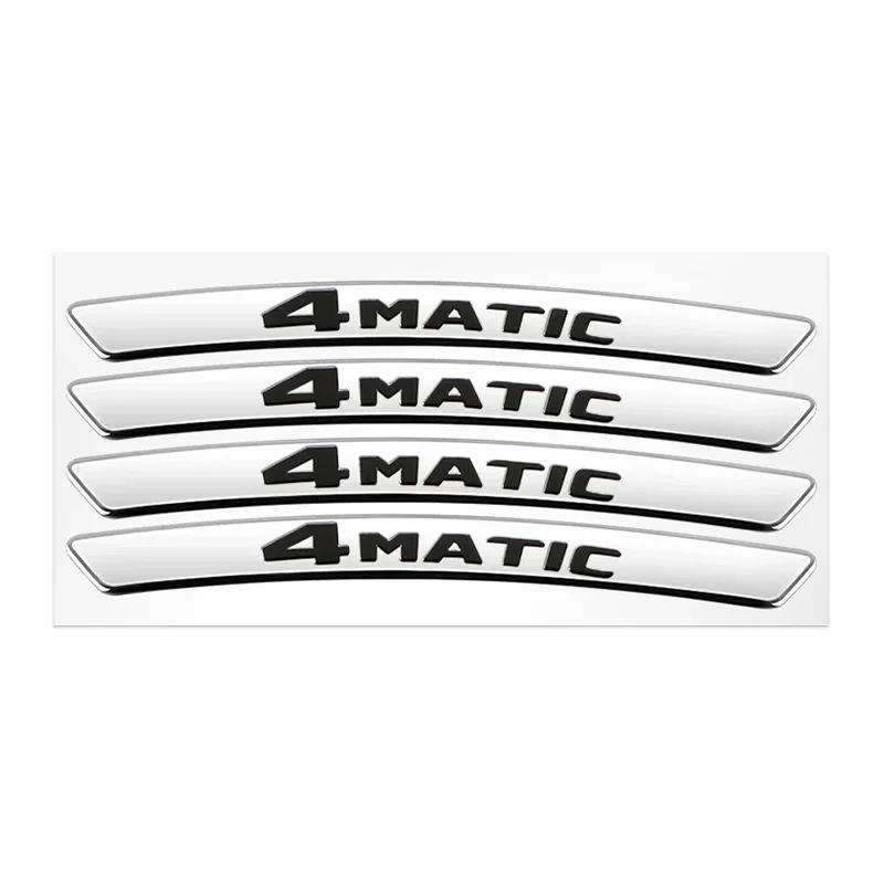 

4Pcs Metal Car Wheel Hub Sticker Decorative Accessories For Mercedes Benz AMG GLE GLC W205 W206 W203 W204 W210 W212 W213