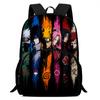NARUTO Anime Kids Backpack Adjustable Shoulder Strap Front Pocket Lightweight Durable School Backpack For Boys Girls Age 6-10