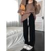 Autumn Soft Glutinous Walk Pants Gentle Casual Pants Women Loose Slimming Wide-leg Long Trousers