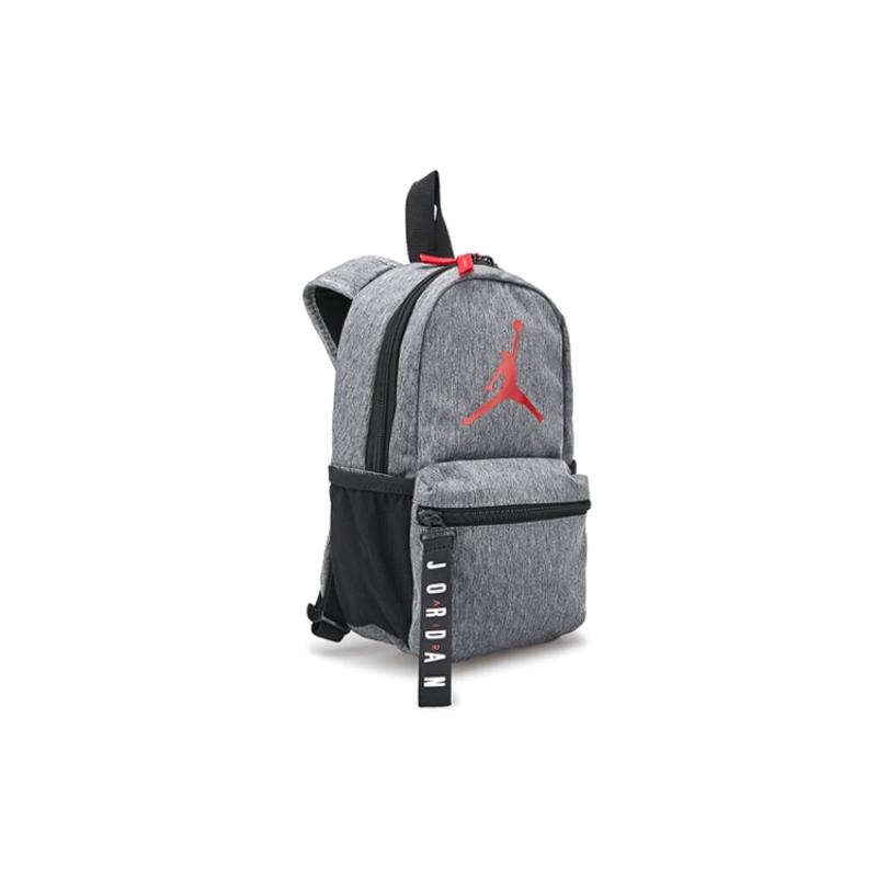 Jordan Polyester Backpack Small Size Unisex Gray Jordan 7A0346-R61