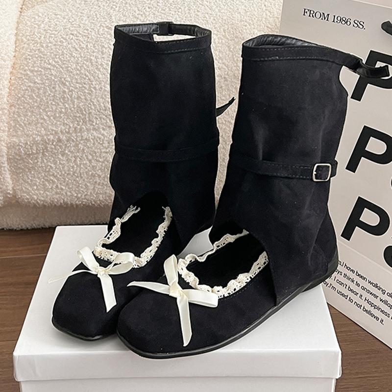 

Модные балетки Женские летние ботинки Дизайнерский бант Модная обувь Платье Повседневная Женская Крутые ботинки 2025 Новый тренд Спортивные Botas De Mujer Zapatos 40