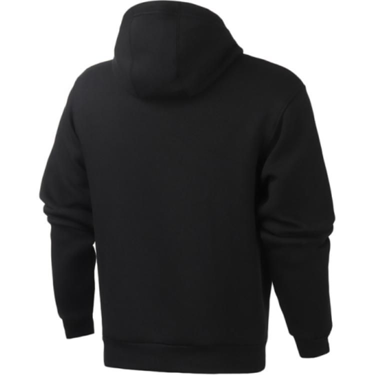 Adidas Originals Solid Pillar Logo Print Hoodie Men Tops Black EC7322