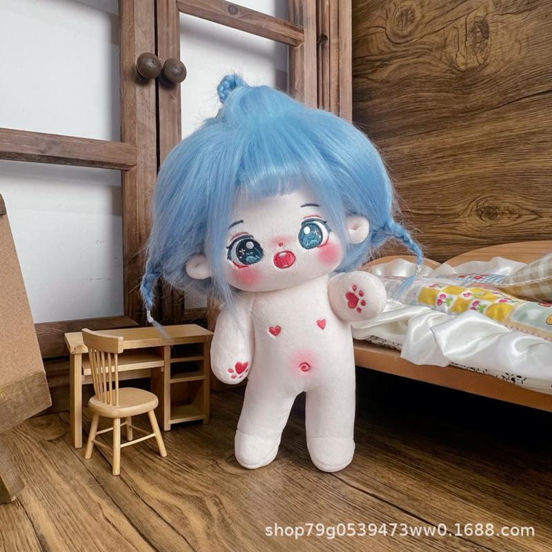 Kawaii Plush Cotton Doll Idol Stuffed Super Star Figure Dolls Cute Fat Body Cherry Blossoms Girl Doll Can Change Clothes Gift