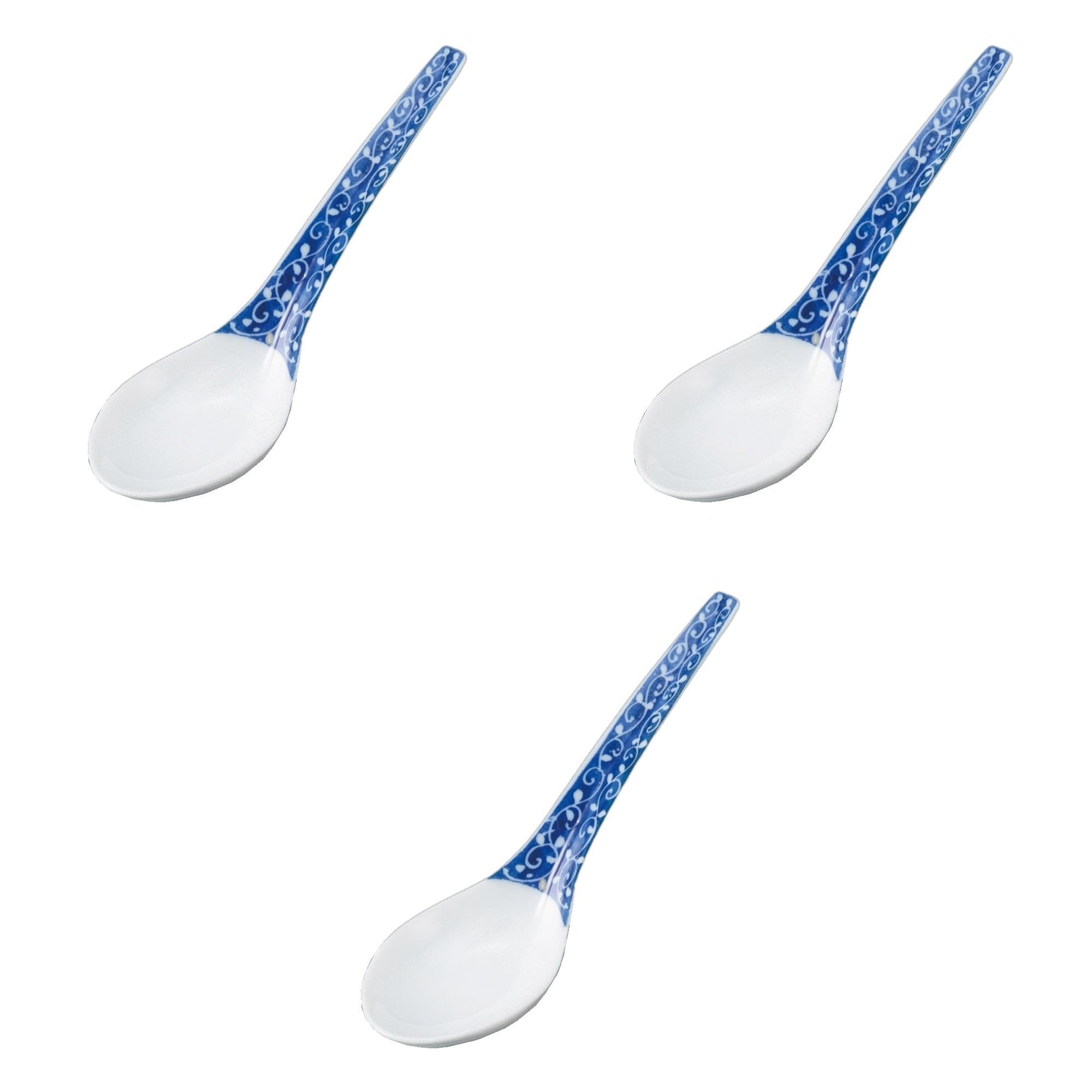 

Set of 3 Blue and White Arabesque Renge x 4 x Renge Ceramic Setomonohonpo [13 6.4 cm]