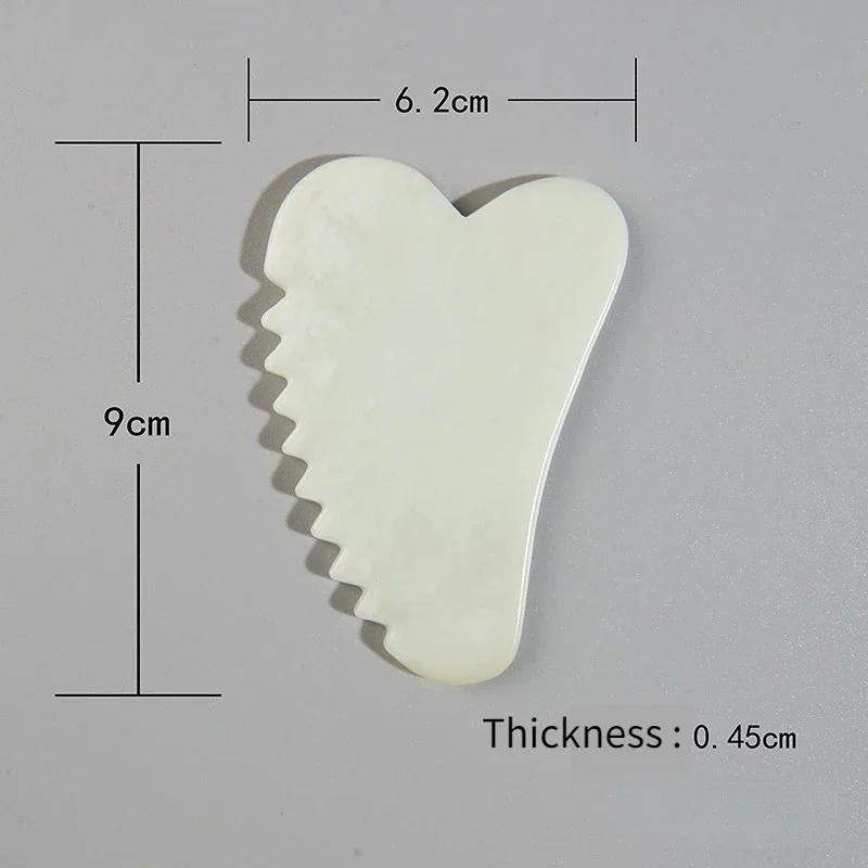 Natural Stone Jade Gouache Scraper Rose Quartz Facial Gua Sha Tools Neck Massager for Face Lifting Wrinkle Remover Beauty Health