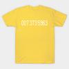 Unisex Fashion TShirt 007 373 5963 Print TShirt Plus Size S-5XL T-Shirt 100%Cotton Tops O Neck Short Sleeve Tees