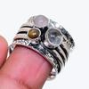Natural Golden Rutile, Quartz 925 Sterling Silver Jewelry Ring Size 7.5 AR-18805