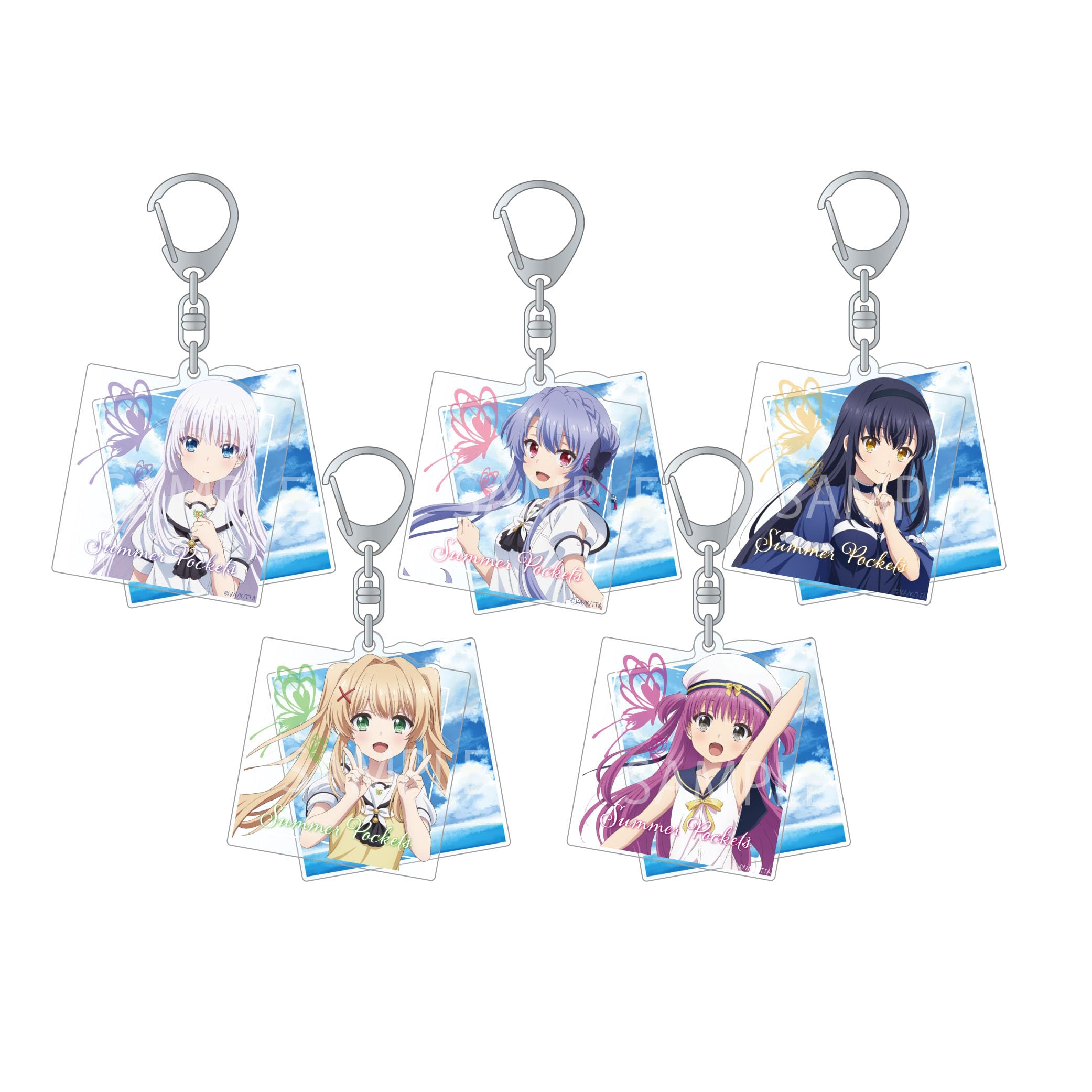 

Summer Pockets Trading Layer Acrylic Keychains of (Box 5)