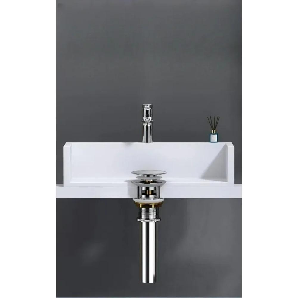 For Bath Accessories Bathroom Basin Pop Up Drain Stainless Steel Drain Plug Sink Drain with Overflow with Holes New Take Over
