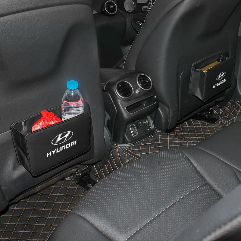 For Hyundai Veloster i20 Accent N Line Tucson KONA i10 Creta i30 i40 Car Styling Trash Can Collapsible Leak-Proof Storage Bag DD6