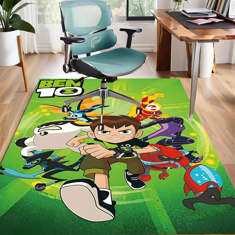 1pc Ben10 Design Area Rug - Non-Slip, Soft & Cozy Floor Mat for Living Room, Bedroom, Office - Indoor/Outdoor Decorative Carpet