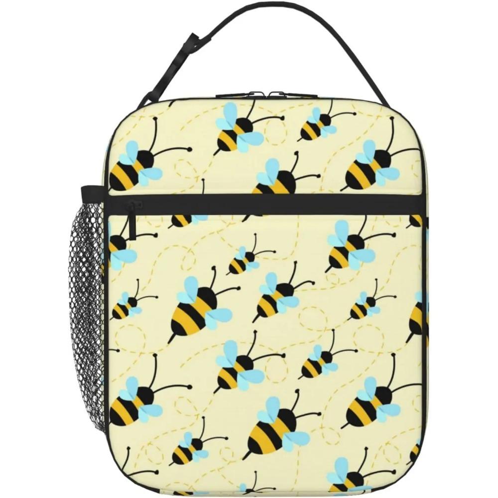 Fox Bunny Cloud Lunch Bag for Women Men Reusable Insulated Lunch Box Portable Lightweight with Side Pocket for Work Picnic