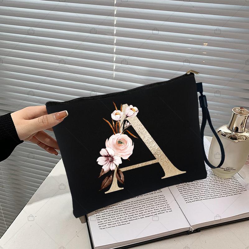 

Золотий колір Letter Black Косметичка Жіночі сумки Органайзер Сумка для макіяжу Дитячі туристичні набори туалетного приладдя Подарунки вчителям Портмоне