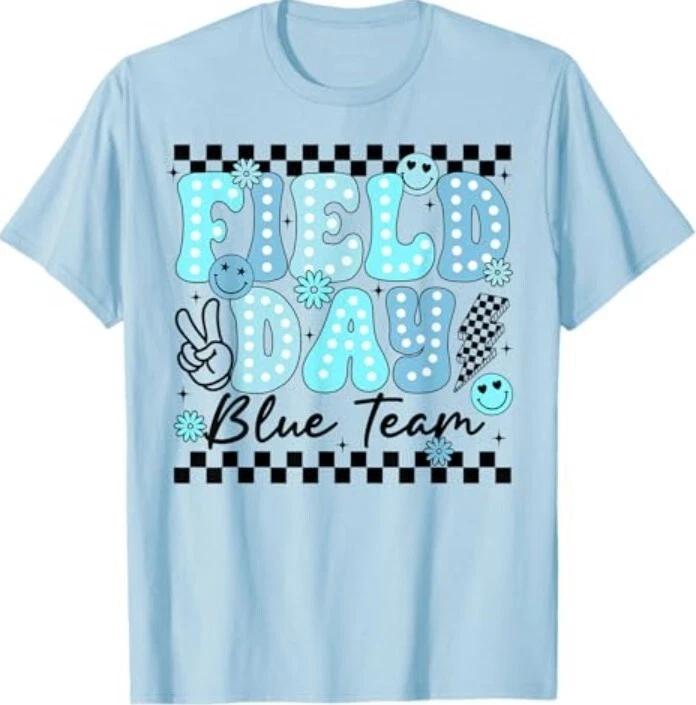 Field Day Blue Team Color Field Trip Team Game Competition T-Shirt S