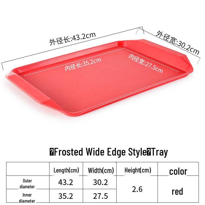 Yipan Rectangular Plastic Serving Tray