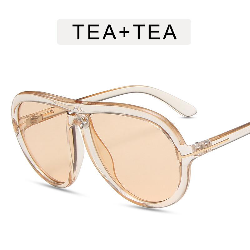 Óculos de Estilo de Moda Europeu Americano para Mulheres Armação Grande Vintage Óculos de Sol Elegantes Mulheres Ao Ar Livre Viagem Óculos de Sol Feminino