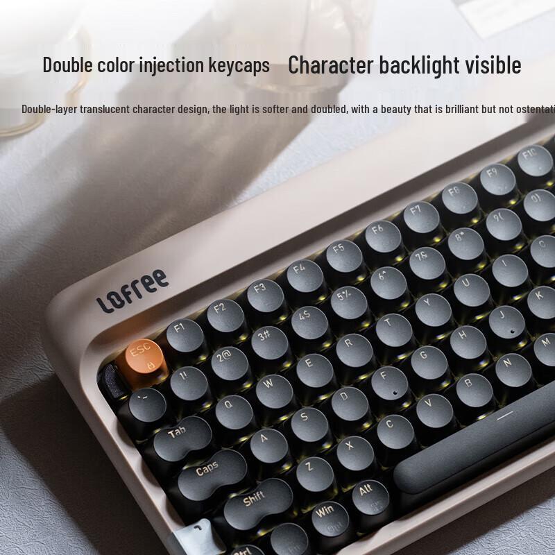 LOFREE 1970S Series Wireless Mechanical Keyboard, Mouse, & Calculator Set