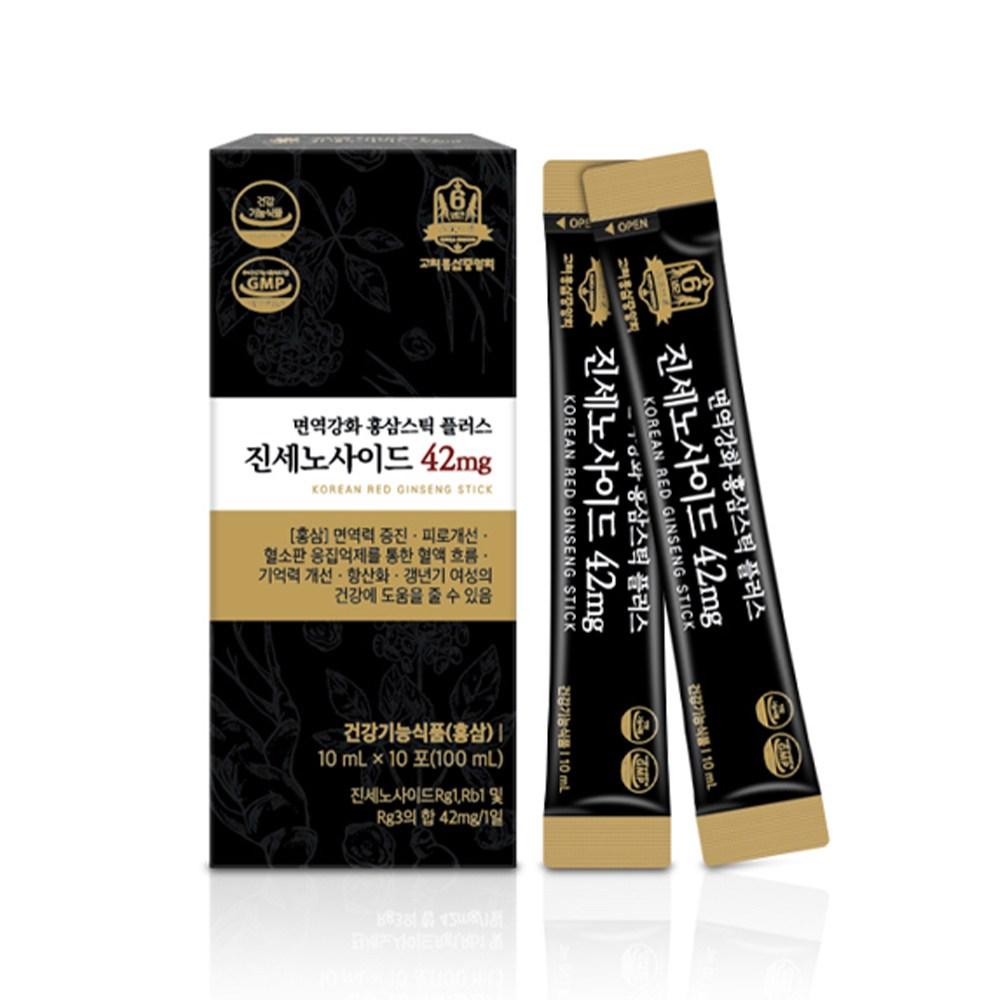 Immune-Boosting Red Ginseng Stick Plus Ginsenosides 42mg (10mL×10sachets×3packs), 300 mL