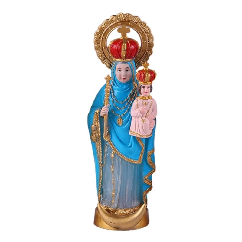 

Держание скульптуры Святого Младенца Религиозные статуэтки эпохи Возрождения Статуя Христианская статуя священника для украшения дома и офиса 15CM