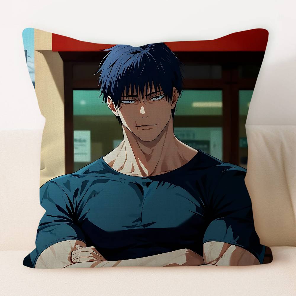 F-Fushiguro Toji Pillow Gift Home Office Decoration Bedroom Sofa Car Cushion Cover Case 45x45