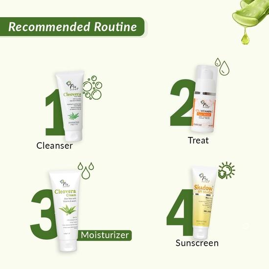 Fixderma Cleovera cream, Skin moisturizer with Aloe vera, reduces inflammation & Post surgery, after shaving & waxing cream, Paraben free- 60gm