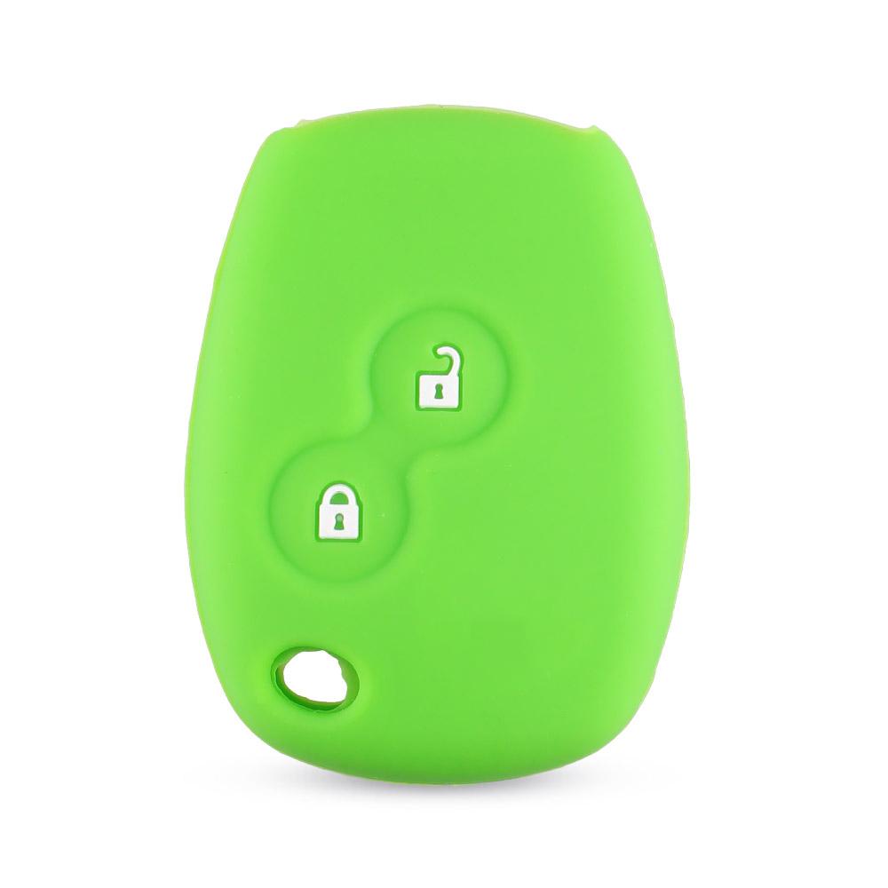 Silicone Car Key Case Cover 2 Buttons For Renault Kangoo Dacia Scenic Megane Sandero Captur Twingo Modus