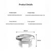 2Pcs Bathroom Basin Overflow Hole Cover Snap In Perforated Drain Insert Ideal for DIY Bathroom Sink Renovation Projects